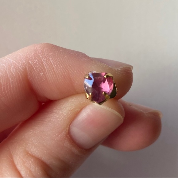 Pink Amethyst Earrings NWOT - Picture 2 of 2